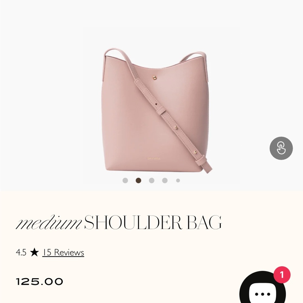 Athropologie Pink Samara crossbody bag